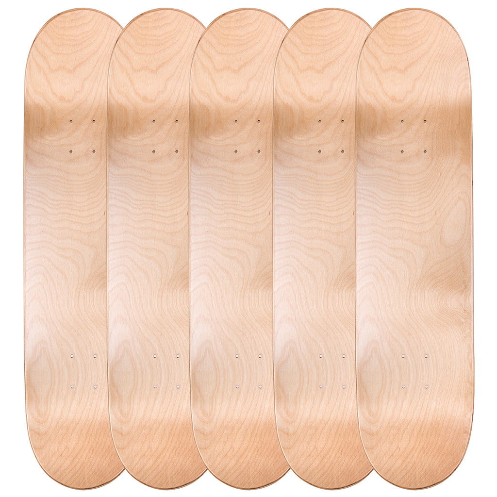 Cal 7 Natural Canadian Maple Skateboard Decks | 7.75, 8.0, 8.25, 8.5 (Pack of 5)