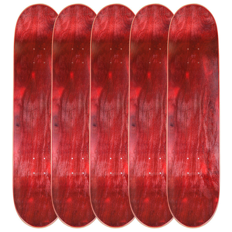 Pack of 5 Blank Skateboard Decks | 7.75, 8.0, 8.25, 8.5