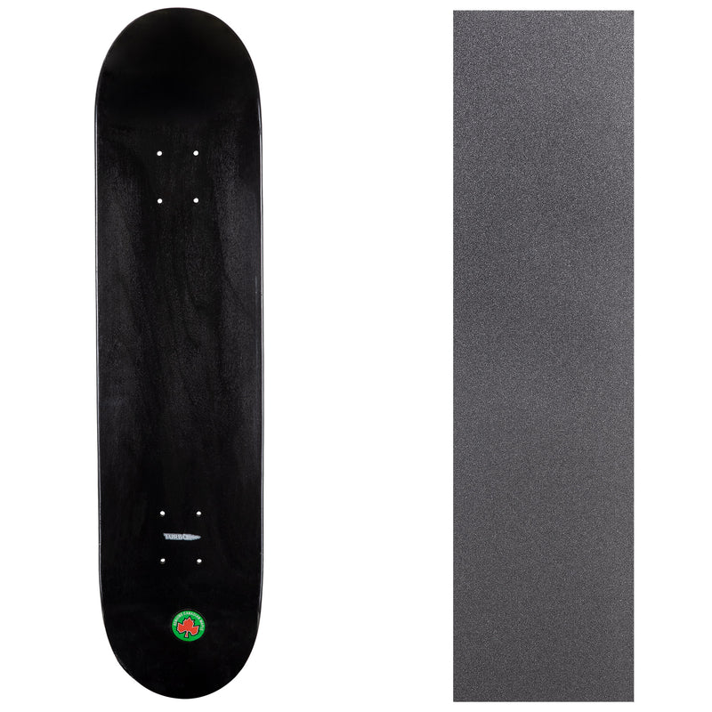 Turbo Blank Canadian Maple Deck with Griptape - Black