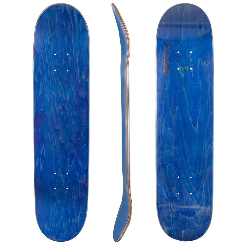 Blank Industrial Canadian Maple Deck with Griptape - Blue 