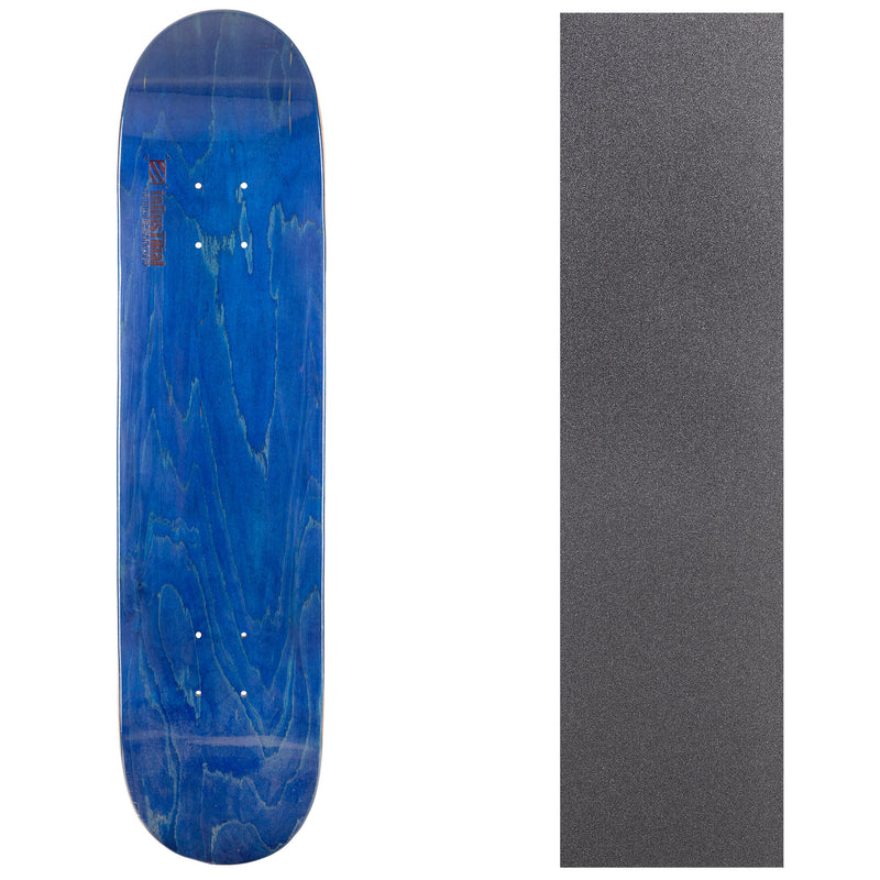 Blank Industrial Canadian Maple Deck with Griptape - Blue 