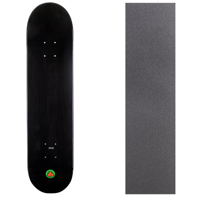 Blank Speed Canadian Maple Deck with Griptape - Black
