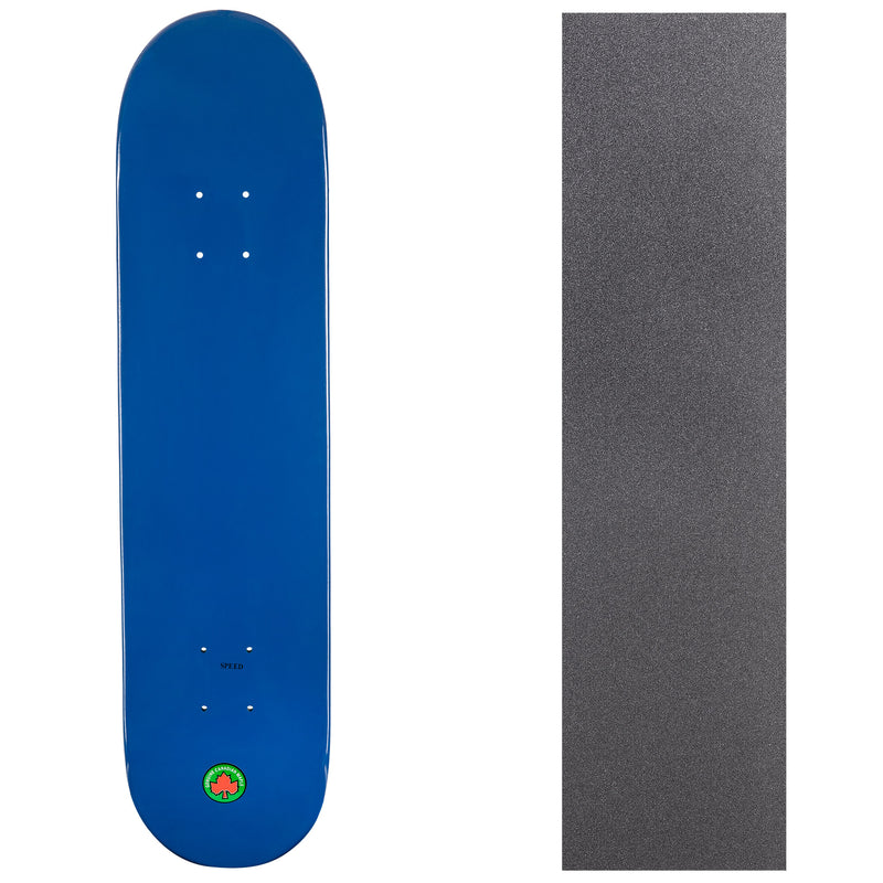 Blank Speed Canadian Maple Deck with Griptape - Blue