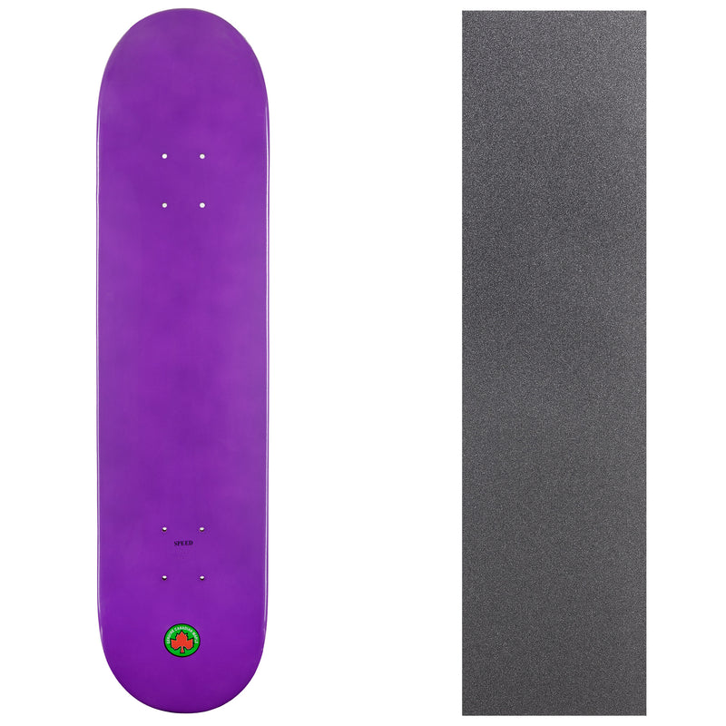 Blank Speed Canadian Maple Deck with Griptape - Purple