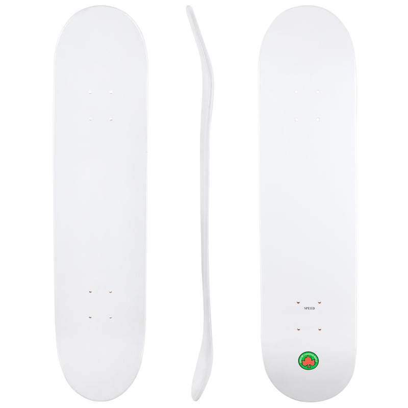 Blank Speed Canadian Maple Deck - White 