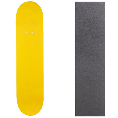 Turbo Blank Canadian Maple Deck with Griptape - Yellow