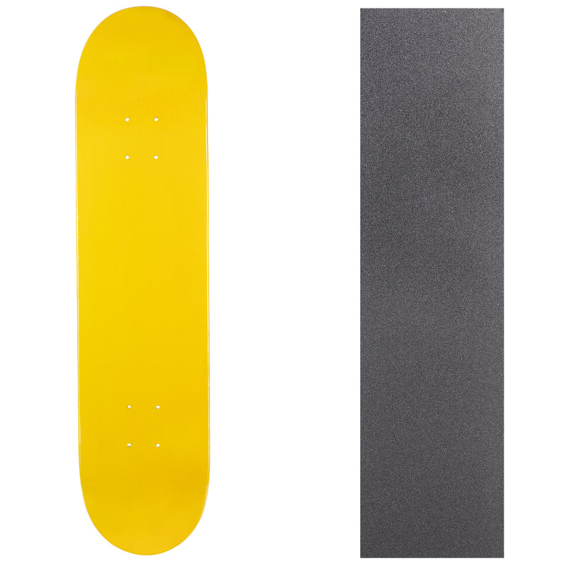 Turbo Blank Canadian Maple Deck with Griptape - Yellow