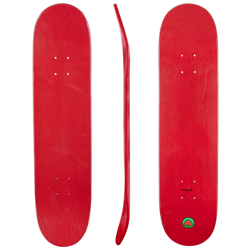 Blank Turbo Cal 7 Canadian Maple Deck Red