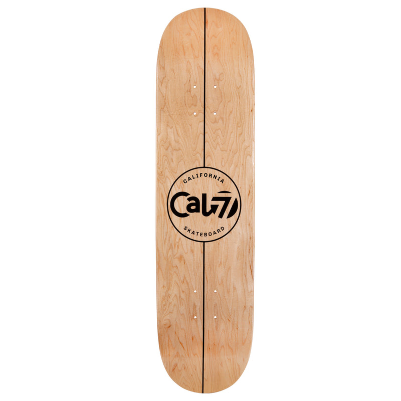 Cal 7 Amoeba Skateboard Deck Canadian Maple 7 Ply 8.25 Inch Popsicle Trick