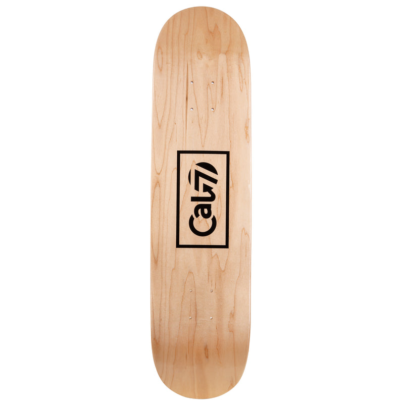 Cal 7 Carbon Skateboard Deck Maple 7 Ply 7.75 Inch Popsicle Trick