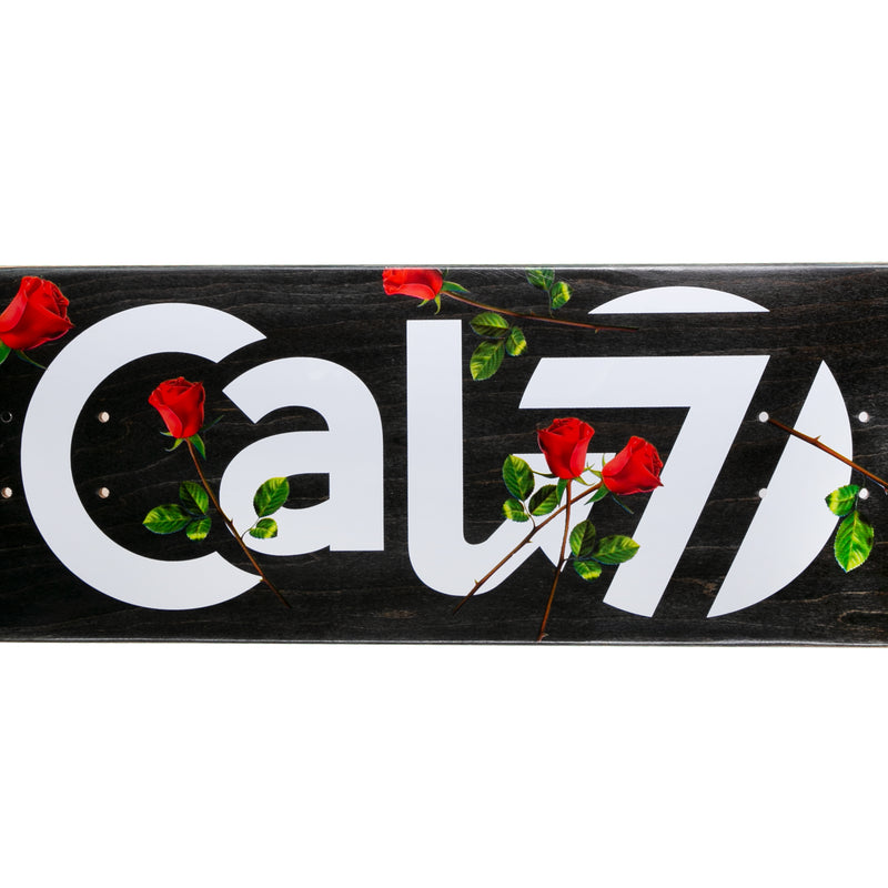 8.5-inch cal 7 skateboard deck with red roses