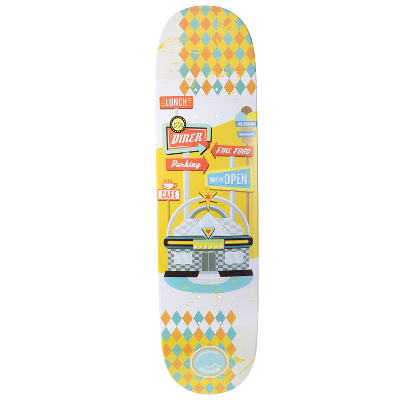 Cal 7 Gangbuster Skateboard Deck Canadian Maple 7 Ply 8.5 Inch Popsicle Trick