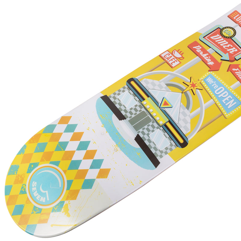 Cal 7 Gangbuster Skateboard Deck Canadian Maple 7 Ply 8.25 Inch Popsicle Trick