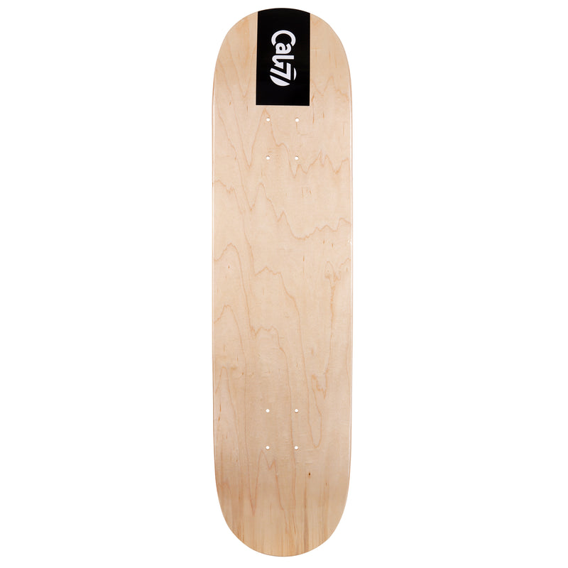 Cal 7 Obsidian Skateboard Deck Maple 7 Ply 7.75 Inch Popsicle Trick