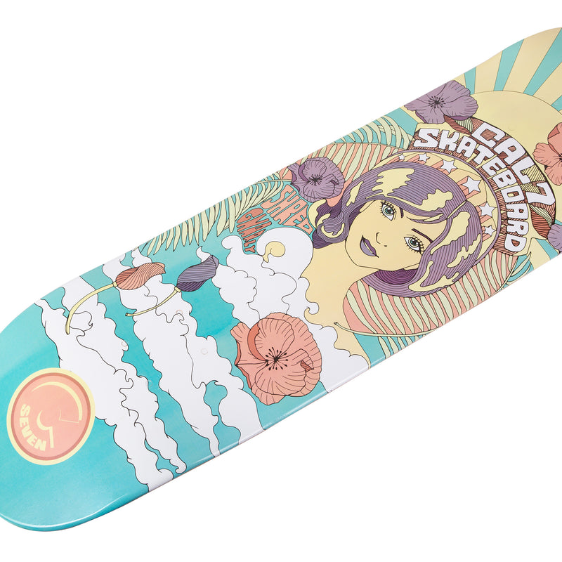 Cal 7 Psychedelic Skateboard Deck Canadian Maple 7 Ply 8.5 Inch Popsicle Trick