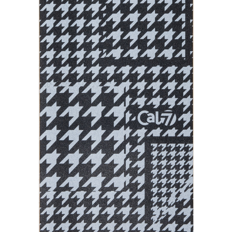 Cal 7 skateboard griptape with tweed design