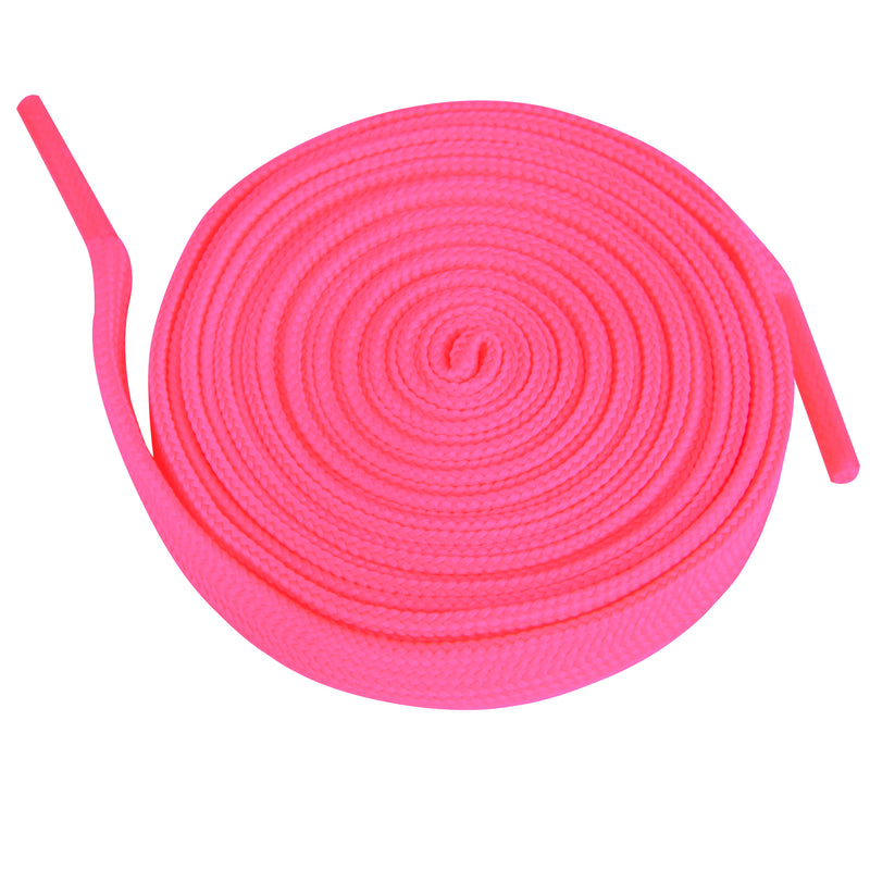 c7skates hot pink roller skate laces 80-inch ¾ inch TETORON™ Polyester flat lay 