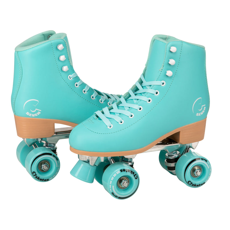 turquoise roller skates