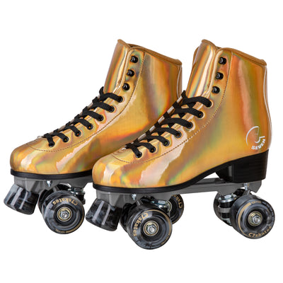  C7skates Premium Farrah Roller Skates in Holographic Gold