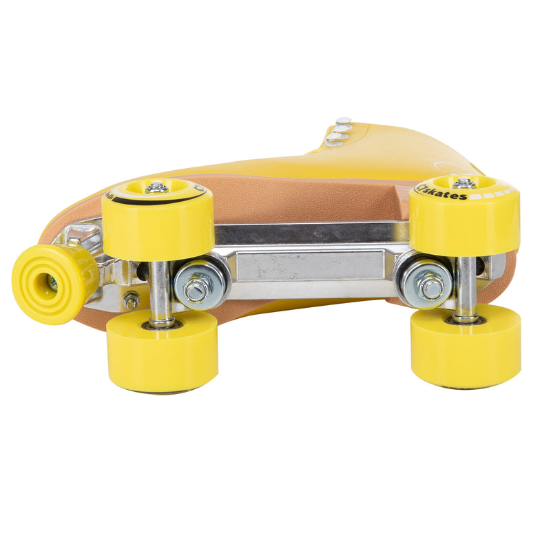 retro yellow roller skates