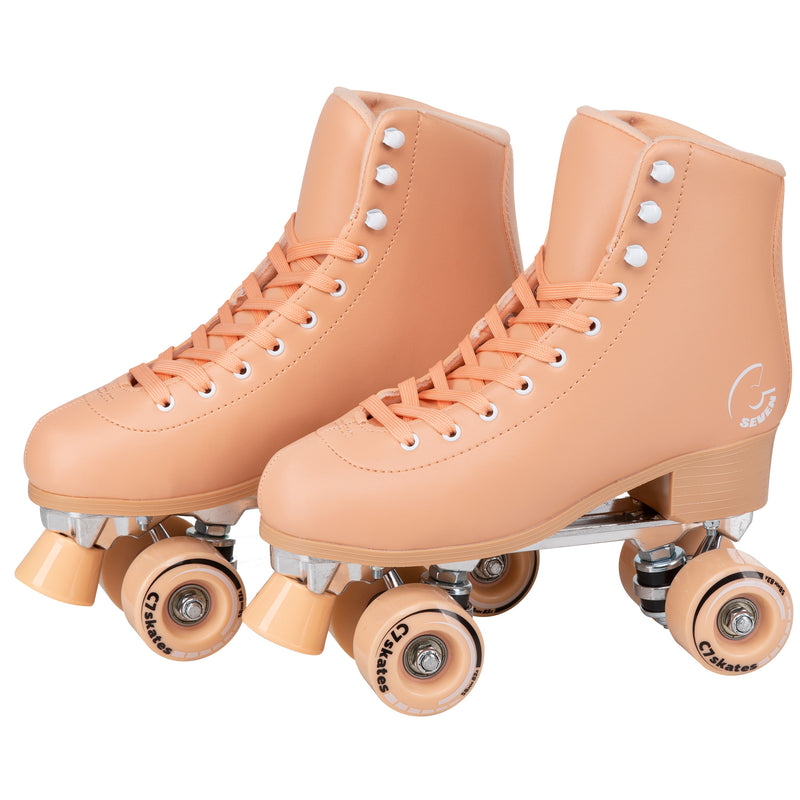 peach quad roller skates for women