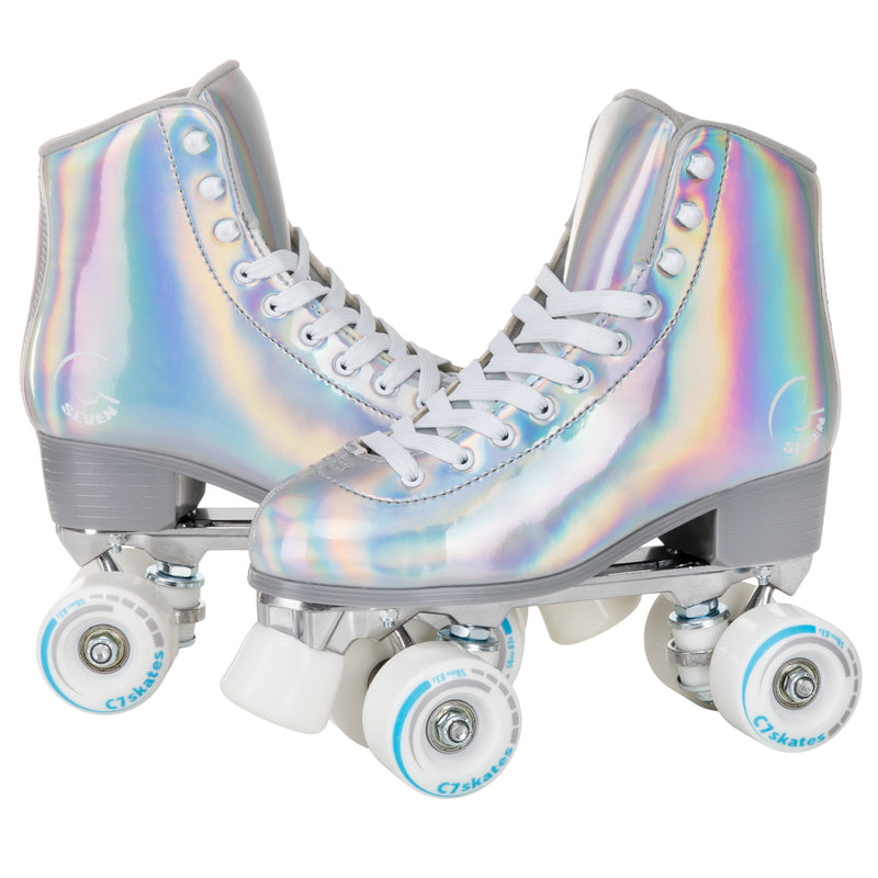 C7skates Donna Roller Skates in Holographic Silver 