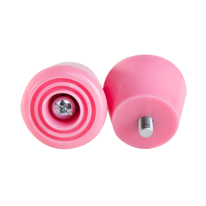Wonderland pink C7skates roller skate stoppers made from durable polyurethane PU82A dimensions are 47 by 35 mm 