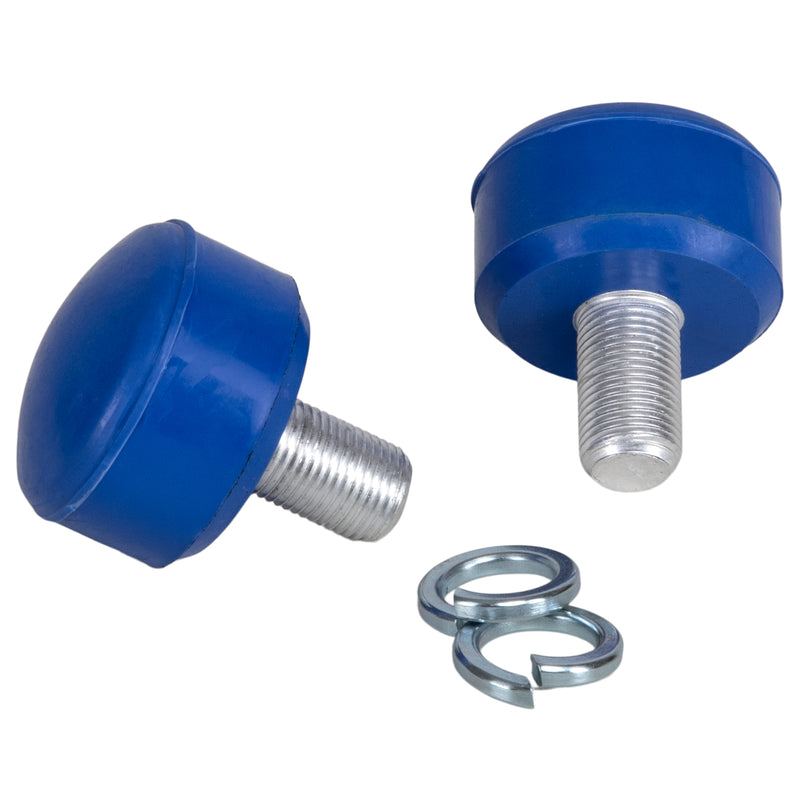 Dark Blue Adjustable C7 roller skate stoppers as seen on Midsummer’s Eve: 47x35 mm size and made from rubber. 