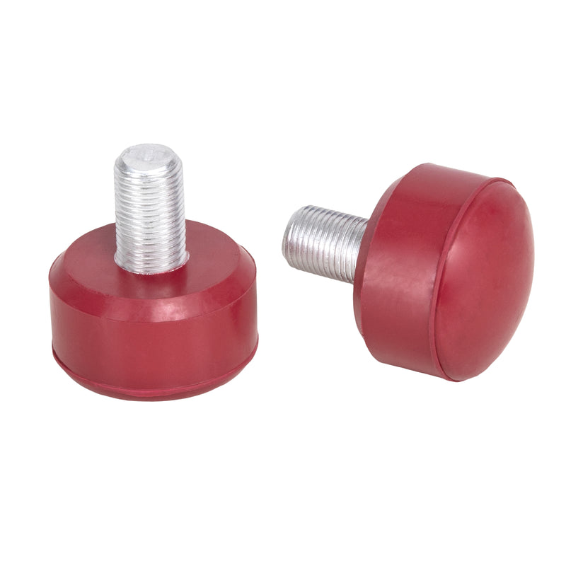 Dark Red Adjustable C7 roller skate stoppers as seen on Cherrypop: 47x35 mm size and made from rubber. 