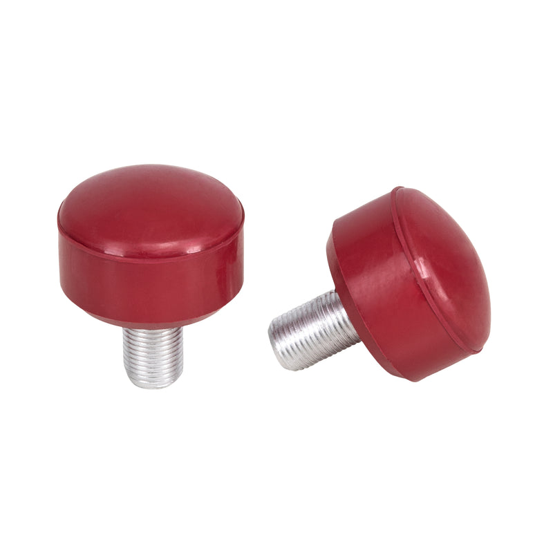 Dark Red Adjustable C7 roller skate stoppers as seen on Cherrypop: 47x35 mm size and made from rubber. 