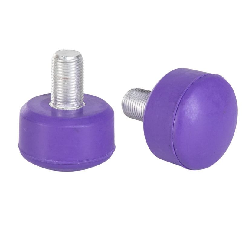 Violet Purple Adjustable C7 roller skate stoppers as seen on select C7skates: 47x35 mm size and made from rubber. 