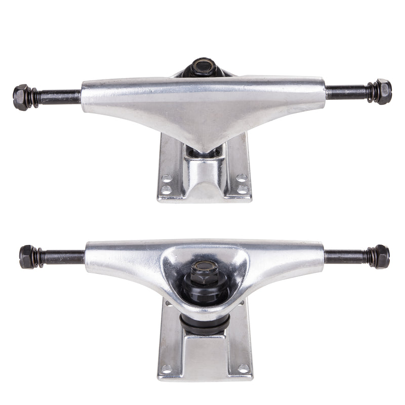 Cal 7 Complete Skateboard Truck & Wheel Set - 129mm Trucks, 52mm Wheels, Bearings, Hardware, Riser Pads