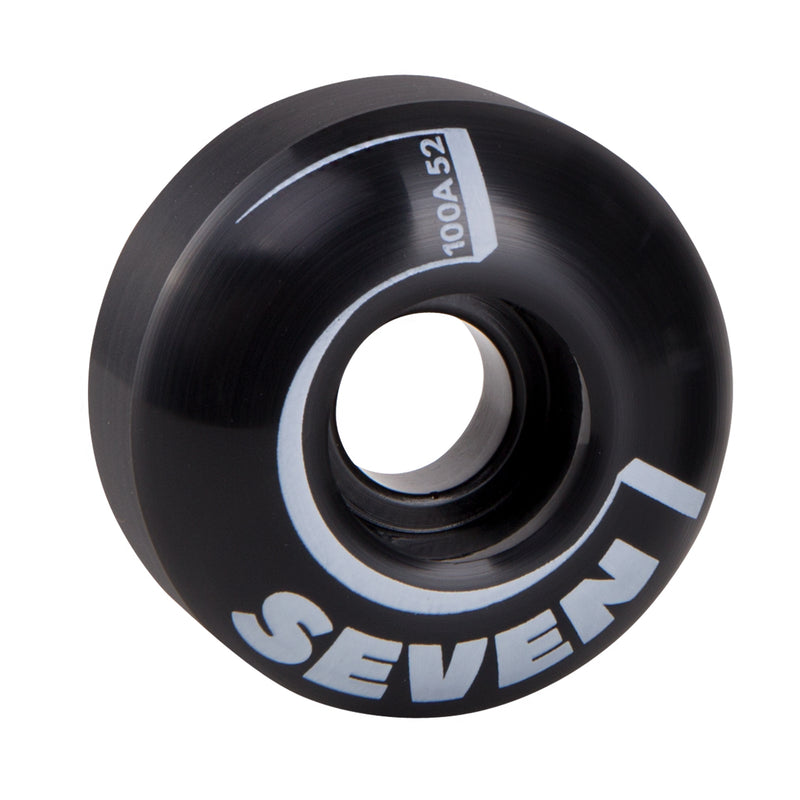 Cal 7 Catch-22 Skateboard Wheels, 52mm & 100A, Black & White Design (OldSchool)