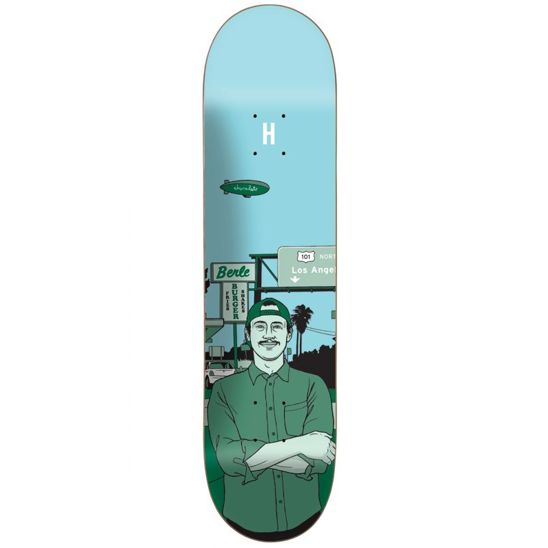 Chocolate 8.5 Inch Elijah Berle City Series Skateboard Deck