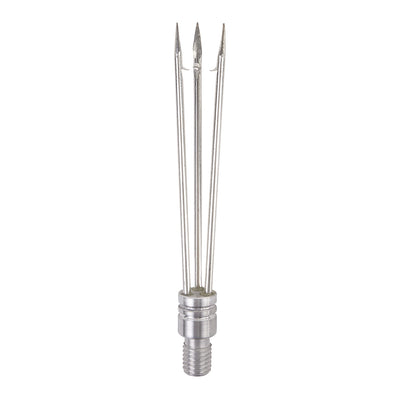 IST 6 Inch Stainless Steel Three Prong, Barbed Paralyzer Pole Spear Tip
