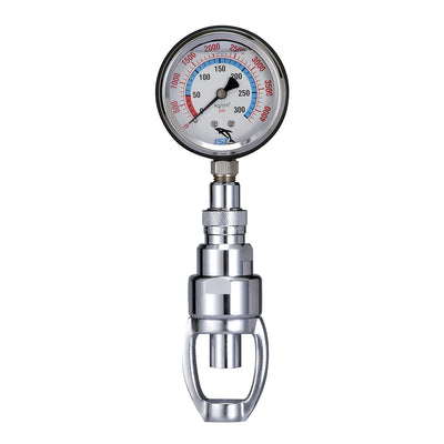 IST CT-7 Premium Yoke Tank Quick Connect Pressure Gauge