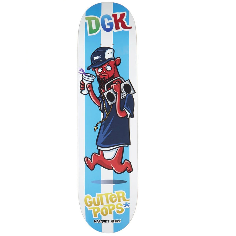 DGK 8.06 Inch Gutter Pops Henry Skateboard Deck