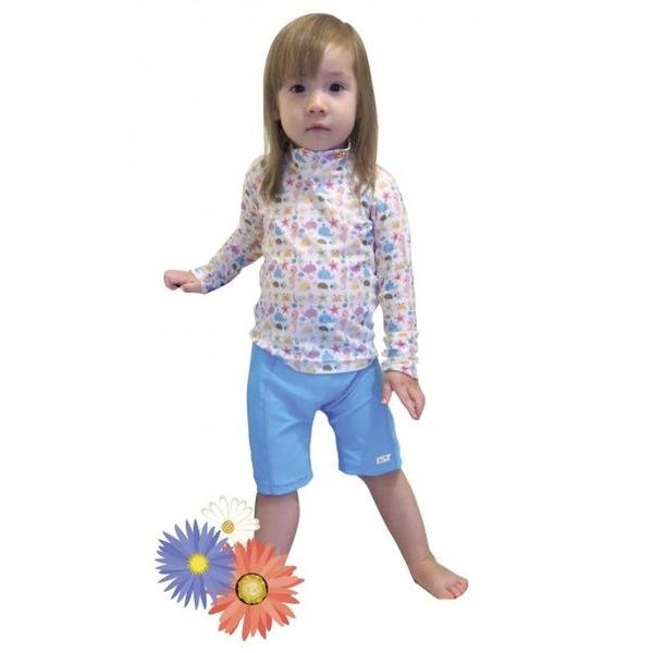 IST Kids Spandex Rash Guard, Long Sleeve Swim Shirt, Sun Protection Swimwear for Girls & Boys