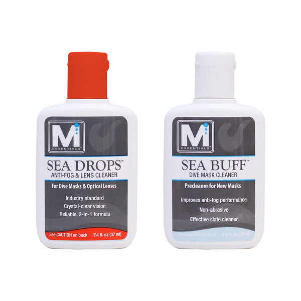 Sea Buff™ Pre-Cleaner, Sea Drops™ Anti-Fog and Lens Cleaner Combo Pack