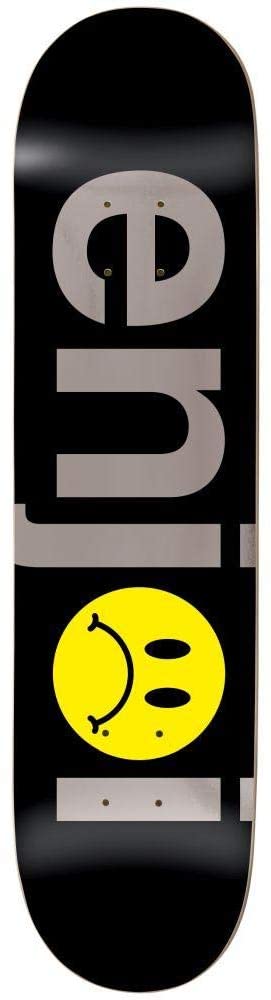 Enjoi 8" Frowny Face Black/Silver Skateboard Deck