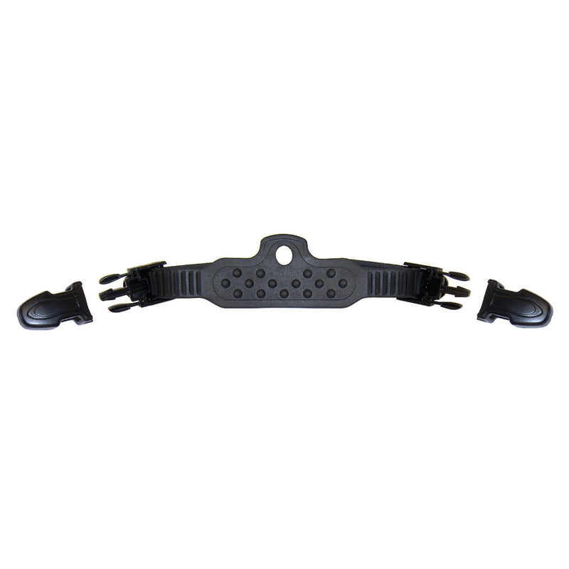 XS SCUBA Universal Fin Strap Assembly with Adjustable QR Buckles in Black Rubber