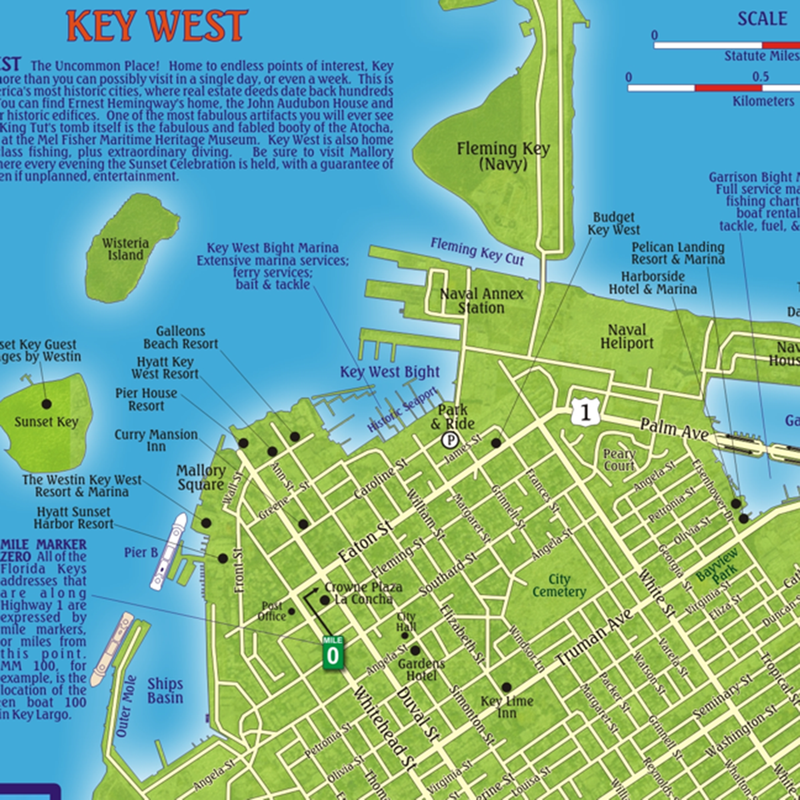 Franko Maps Florida Keys Dive Creature Adventure Guide 18 X 26 Inch
