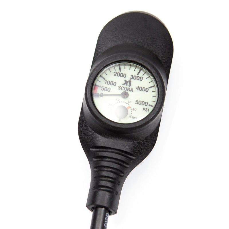 XS SCUBA Navigator Console 3 Gauge 0 To 5000 PSI 200 Ft Max Compass