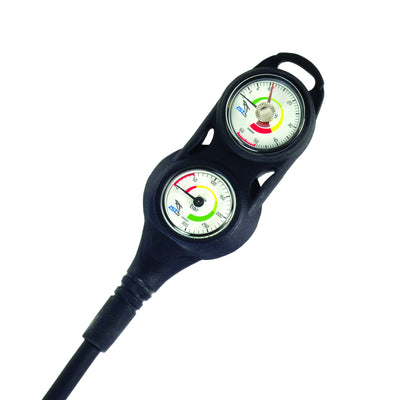 IST Mini Triple Gauge Console PSI Depth with Compass