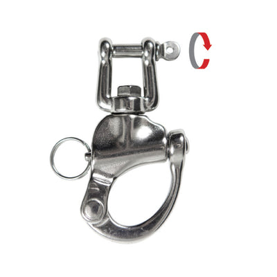 XS SCUBA 3.5 Inch Stainless Steel Snap Shackle Rust Free Internal Spring