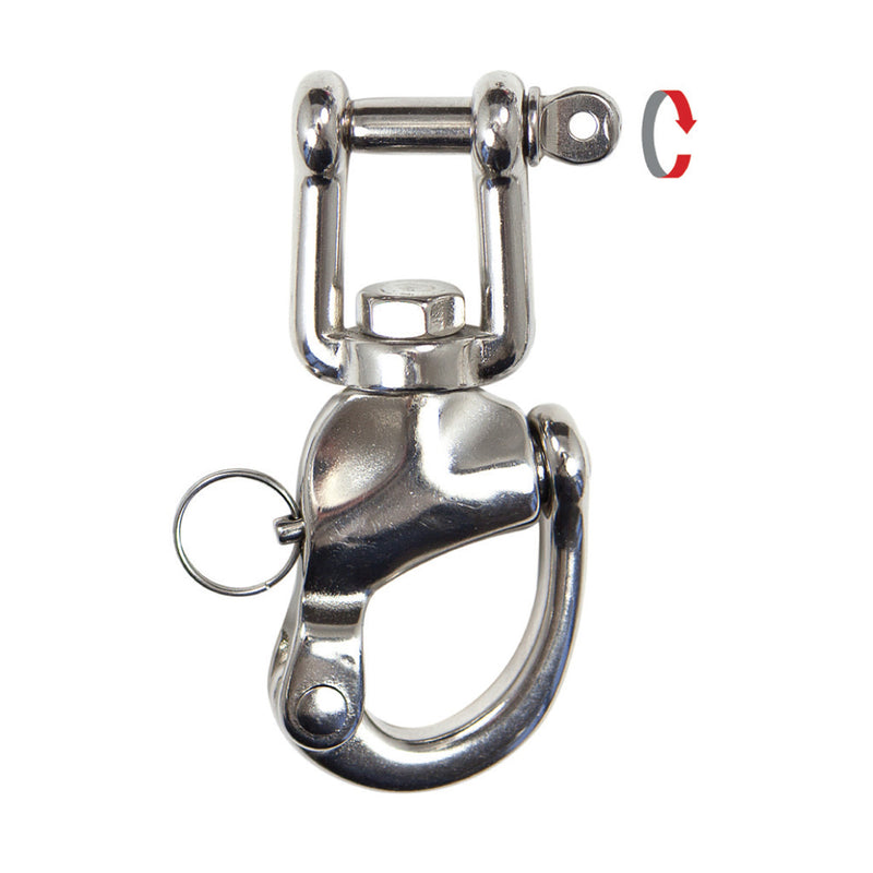 XS SCUBA Stainless Steel 5 Inch Snap Shackle Rust Free Internal Spring
