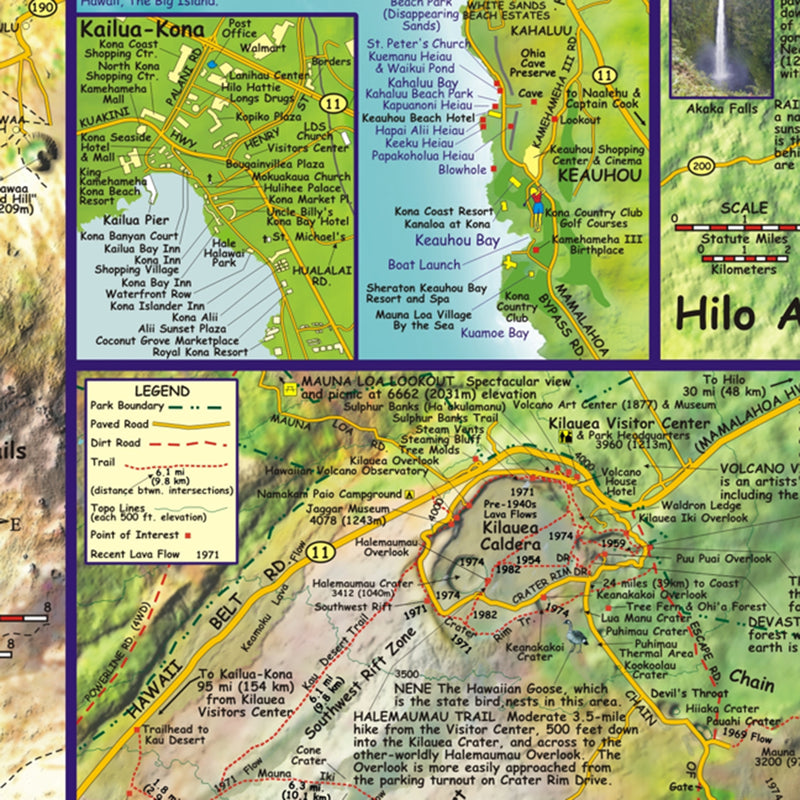 Franko Maps Hawaii Adventure Guide 14 X 21 Inch