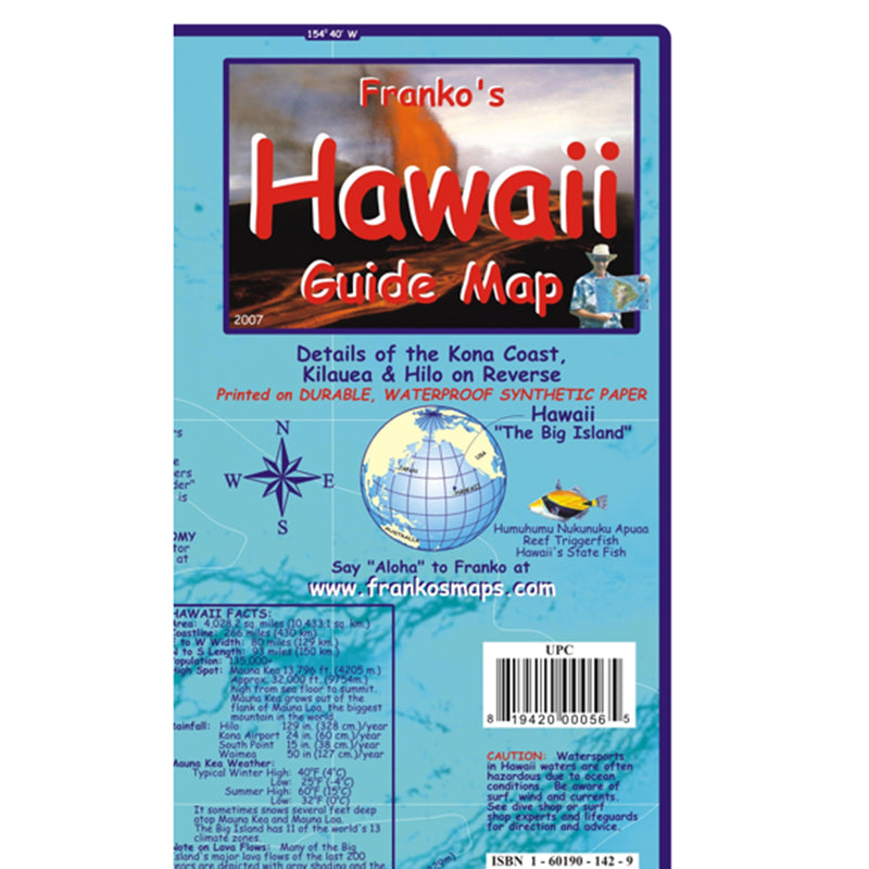 Franko Maps Hawaii Adventure Guide 14 X 21 Inch