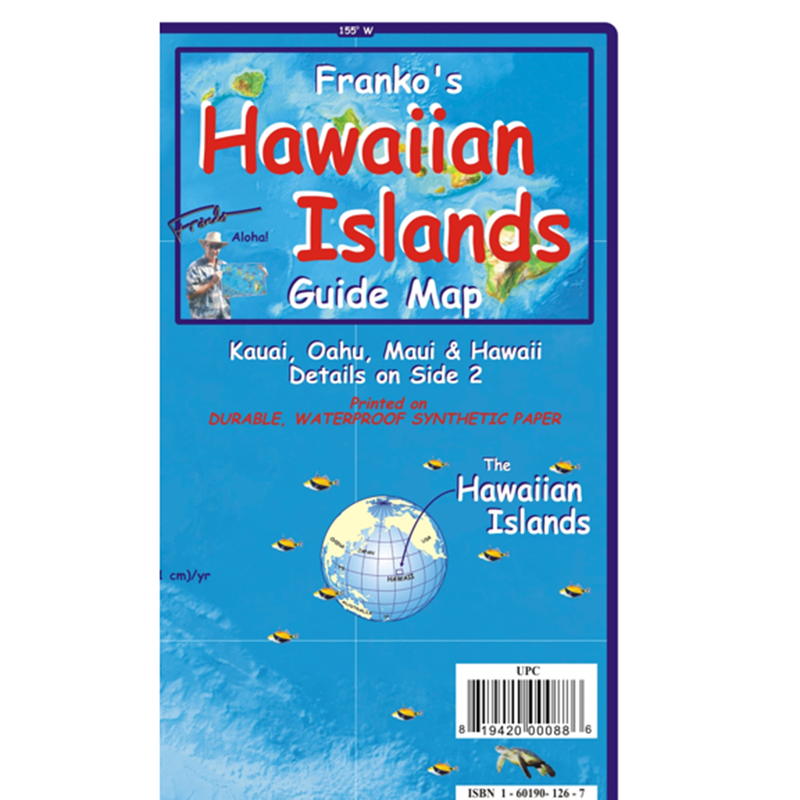 Franko Maps Hawaiian Islands Creature Adventure Guide 14 X 21 Inch