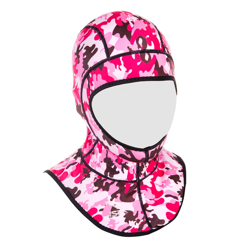  IST Spandex Diving Hood, Wetsuit Cap Head Cover with Bib & Anti Chafe Seams for Scuba Divers